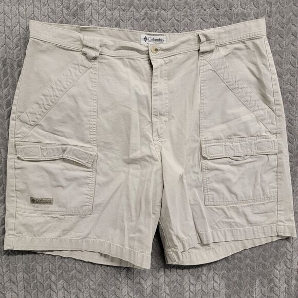 Vintage‎ Columbia Cargo Shorts Mens 40 Waist Tab Hiking Outdoor Made In USA - Picture 1 of 7